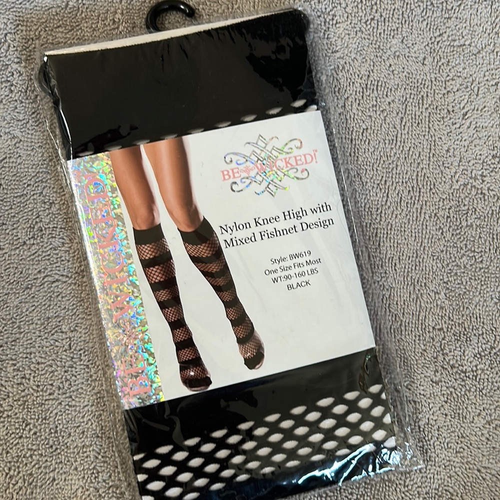 Knee-high fishnet